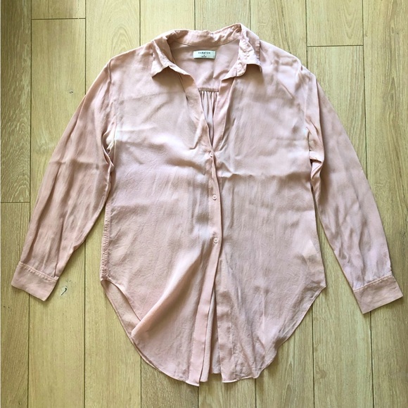 Aritzia Babaton Serge Shirt in Rose Quartz Size S - Picture 2 of 14